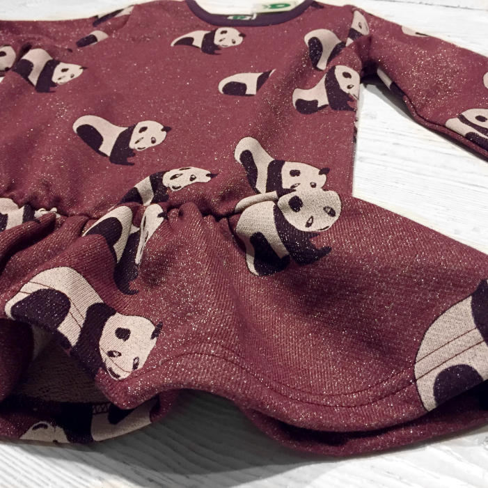 Smafolk Glitzer Panda Kleid