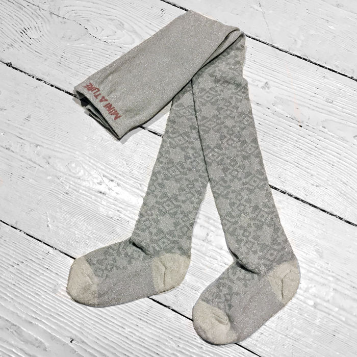 Mini A ture silber Glitzer Strumpfhose Edele