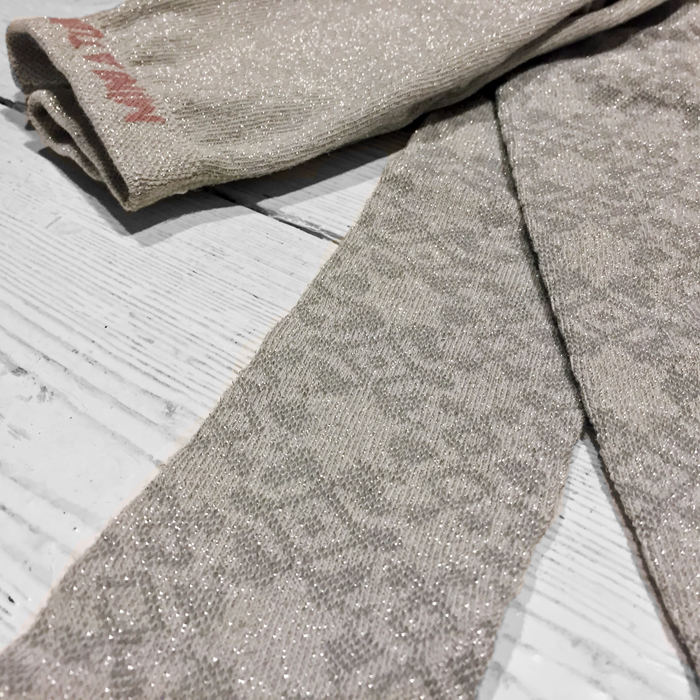 Mini A ture silber Glitzer Strumpfhose Edele