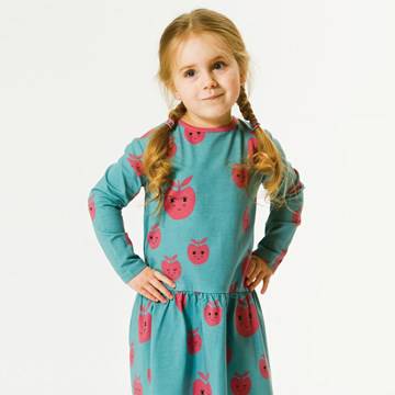 Smafolk Kleid Apfel Face