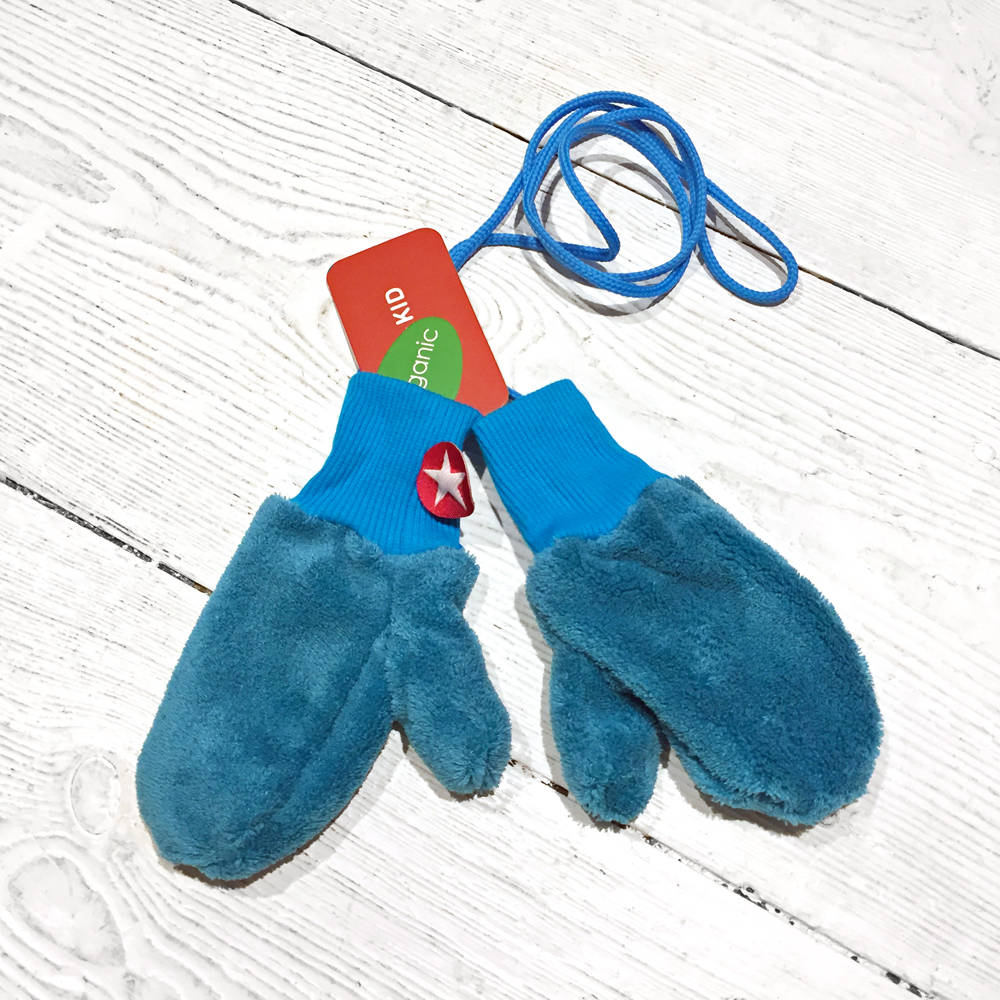 fleece handschuhe blau Kik-Kid Flauschfleece Handschuhe blue – Mia Mohnstreusel