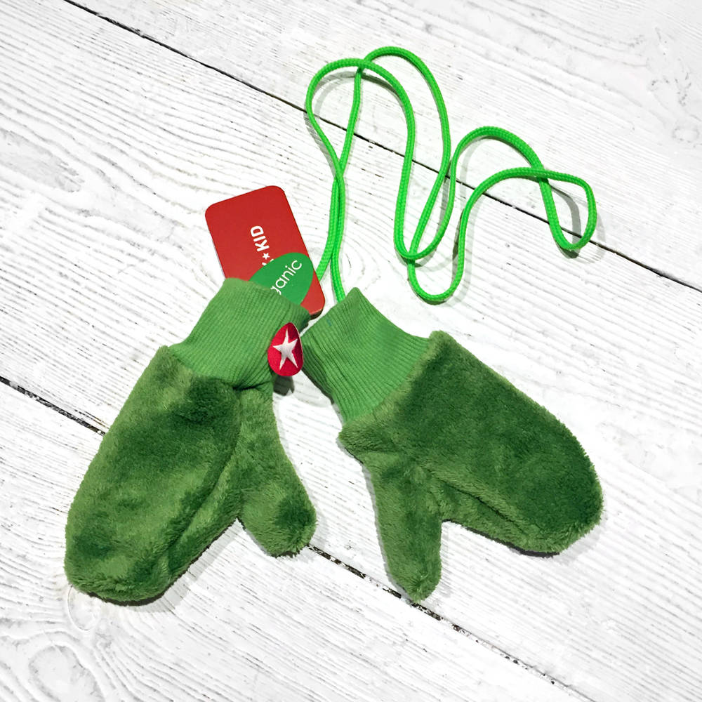 Kik-Kid Flauschfleece Handschuhe green