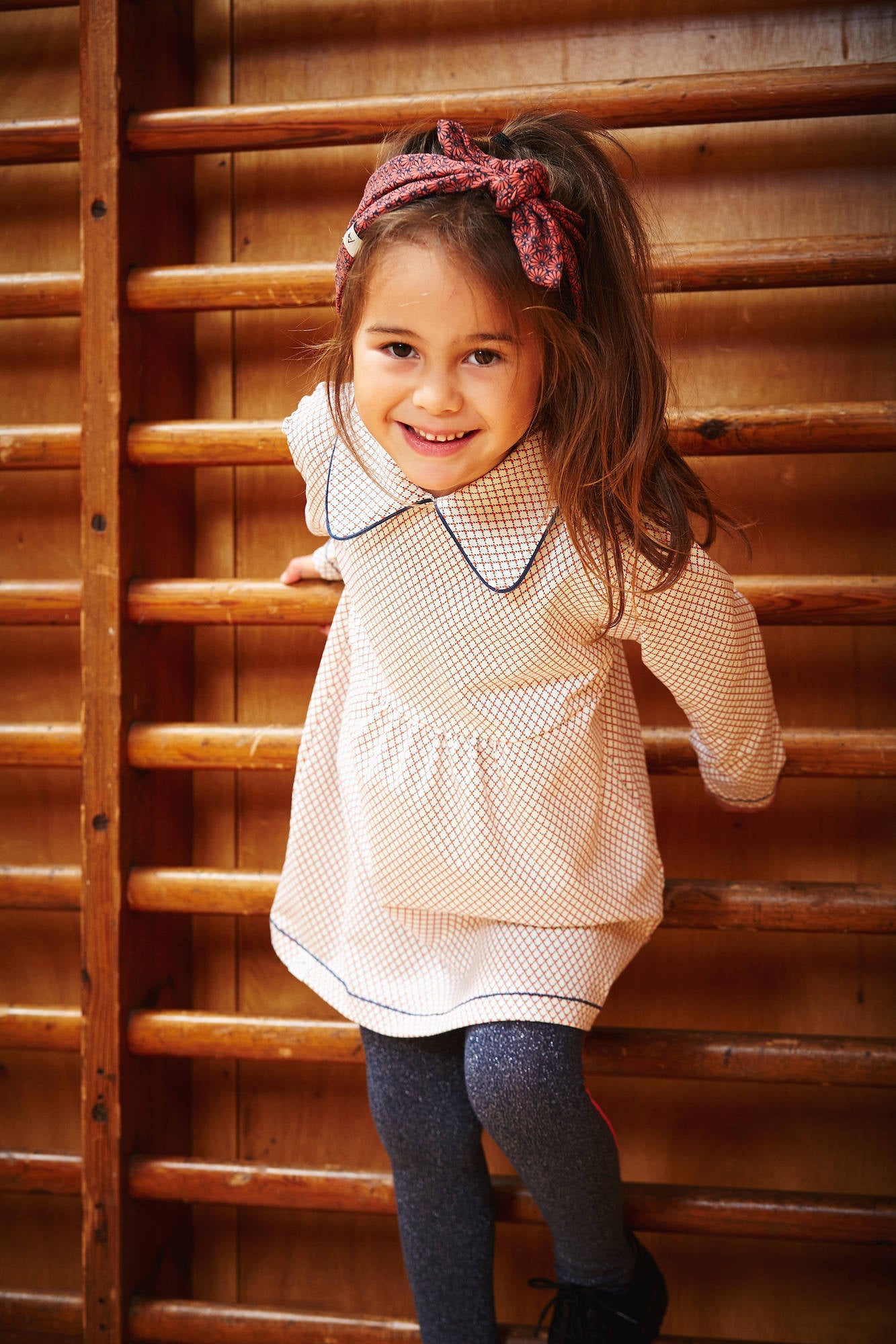 Albababy Zoe Dress Antique White Dotted