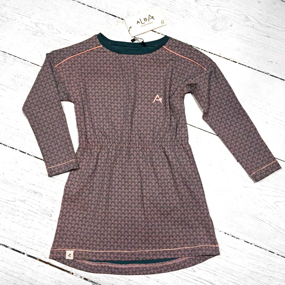 Albababy Isla Dress Silver Pine Flower
