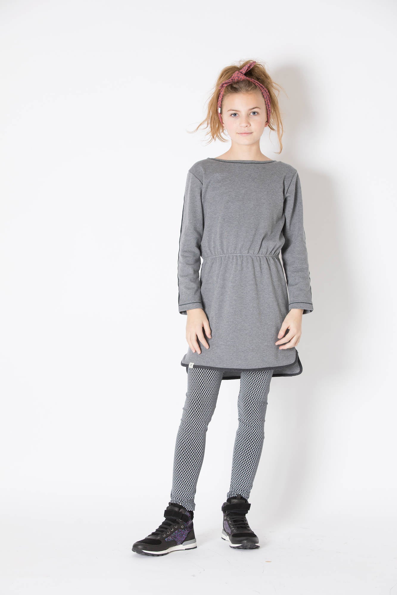 Albababy Maggie Dress Castlerock Melange