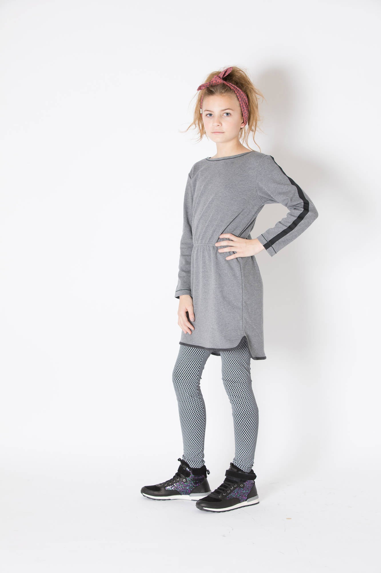 Albababy Maggie Dress Castlerock Melange