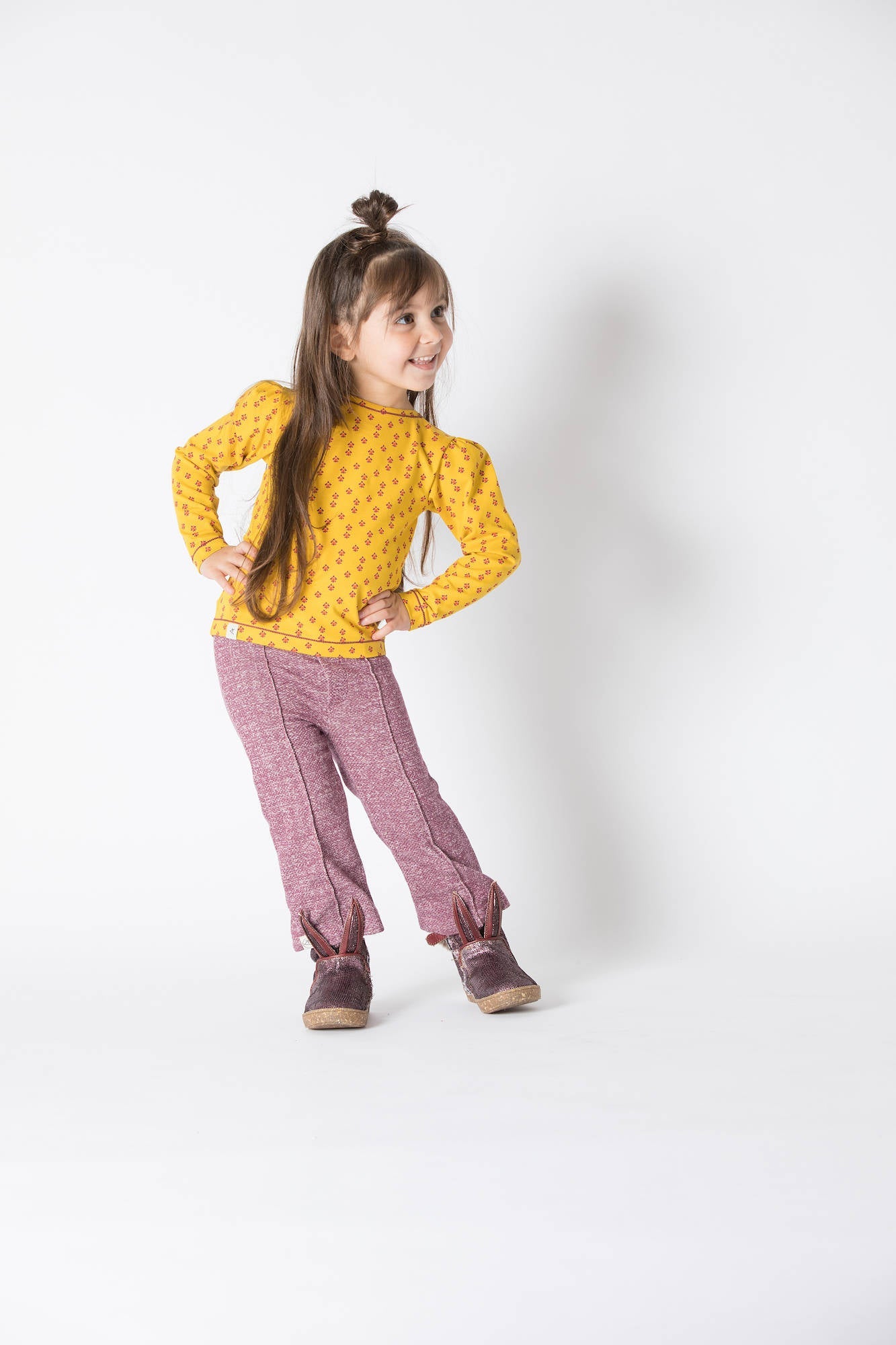 Albababy Sabrina Blouse Nugget Gold Small Flower
