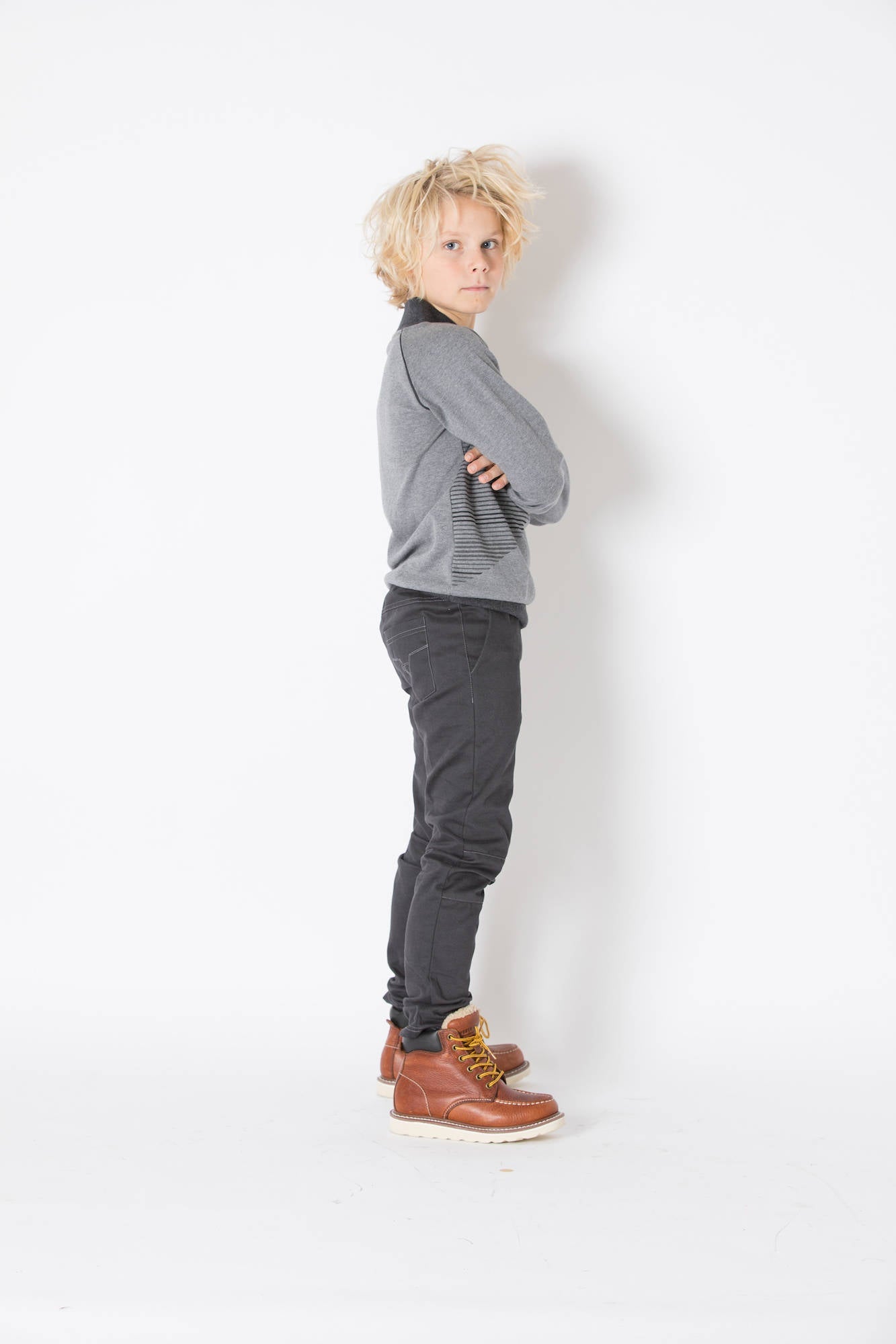 Albababy Henry Sweat Castlerock Melange