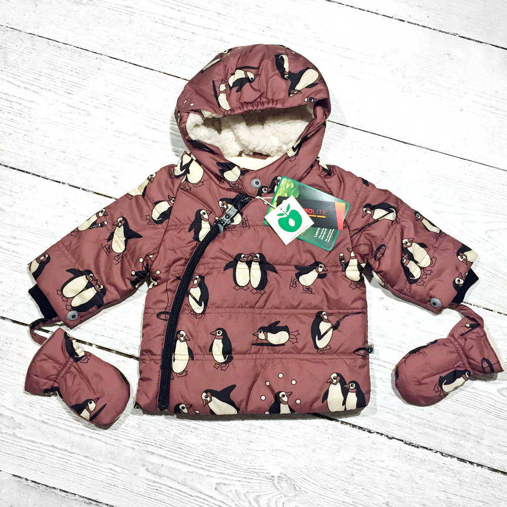 Smafolk Baby Winterjacke Pinguin Mesa Rose