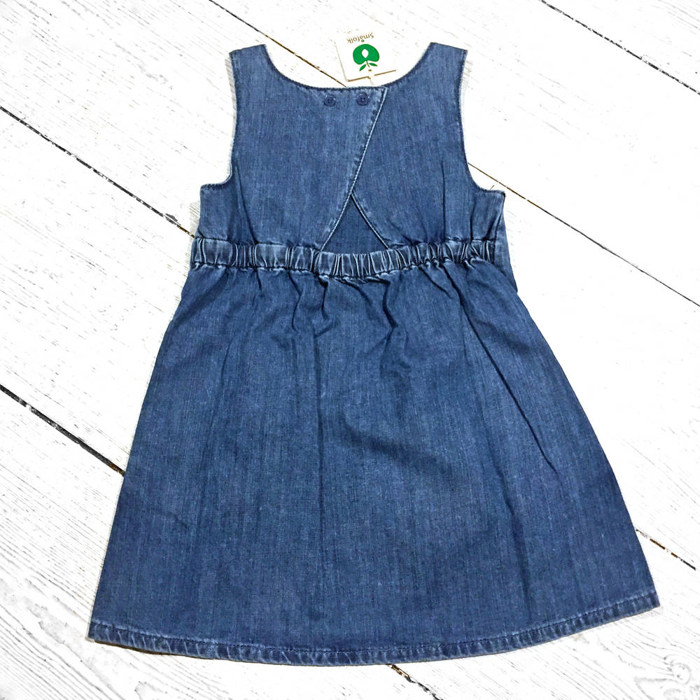 Smafolk Denim Dress with Panda Face