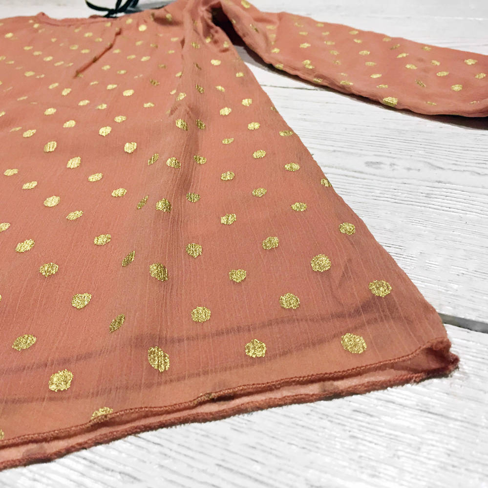 Mini Q ture Gertrude Dress Cameo Rose Brown