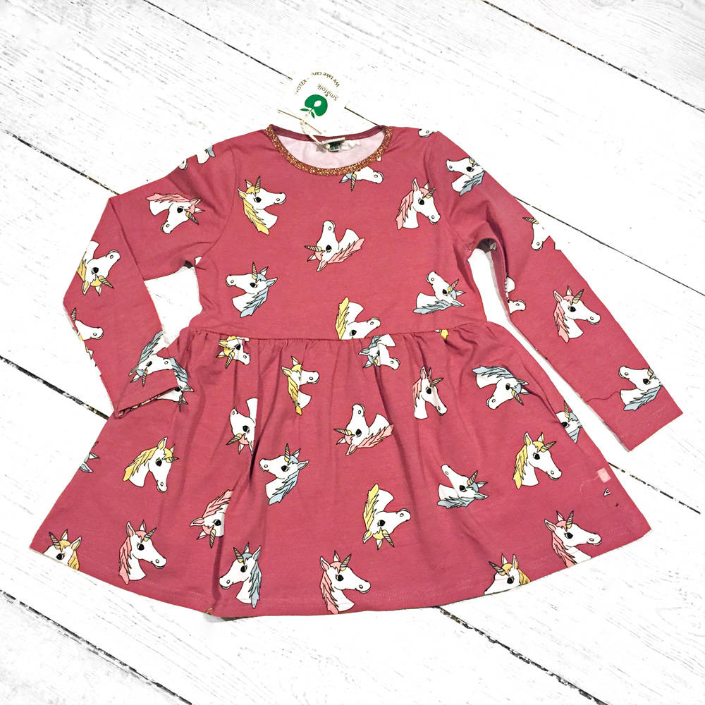 Smafolk Dress with Horses and Glitter