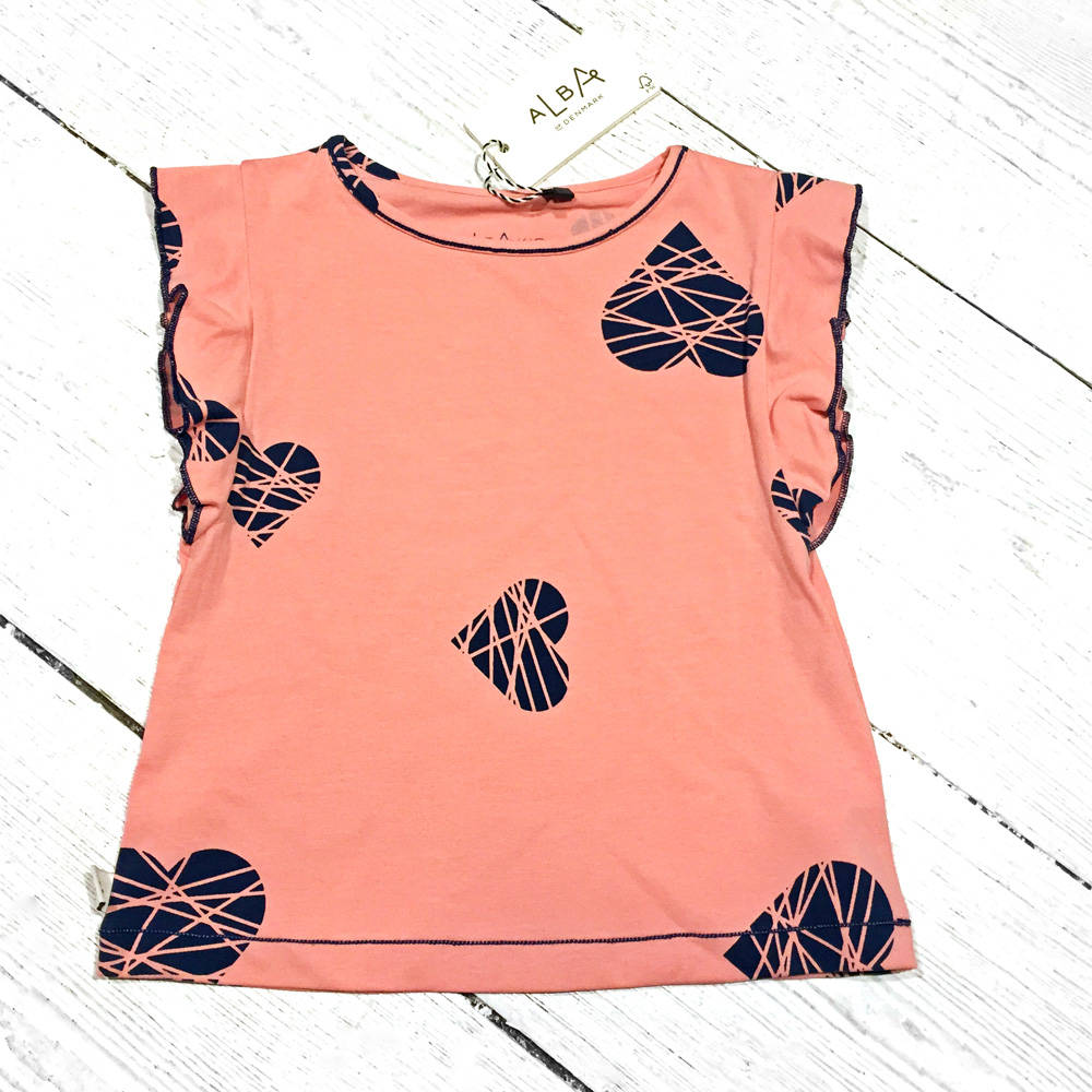 Albababy Sara Tunic Rosette Big Hearts