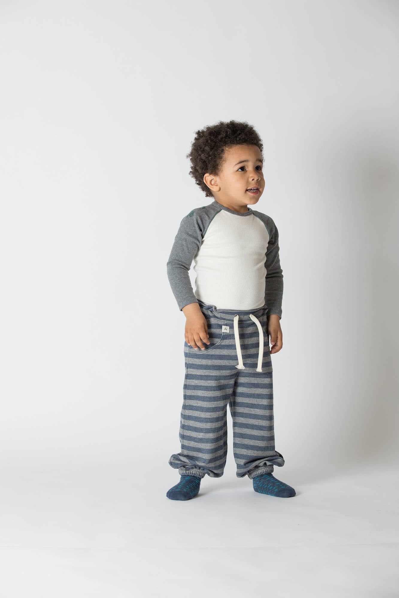 Albababy Hillian Baggy Pants Castlerock Striped