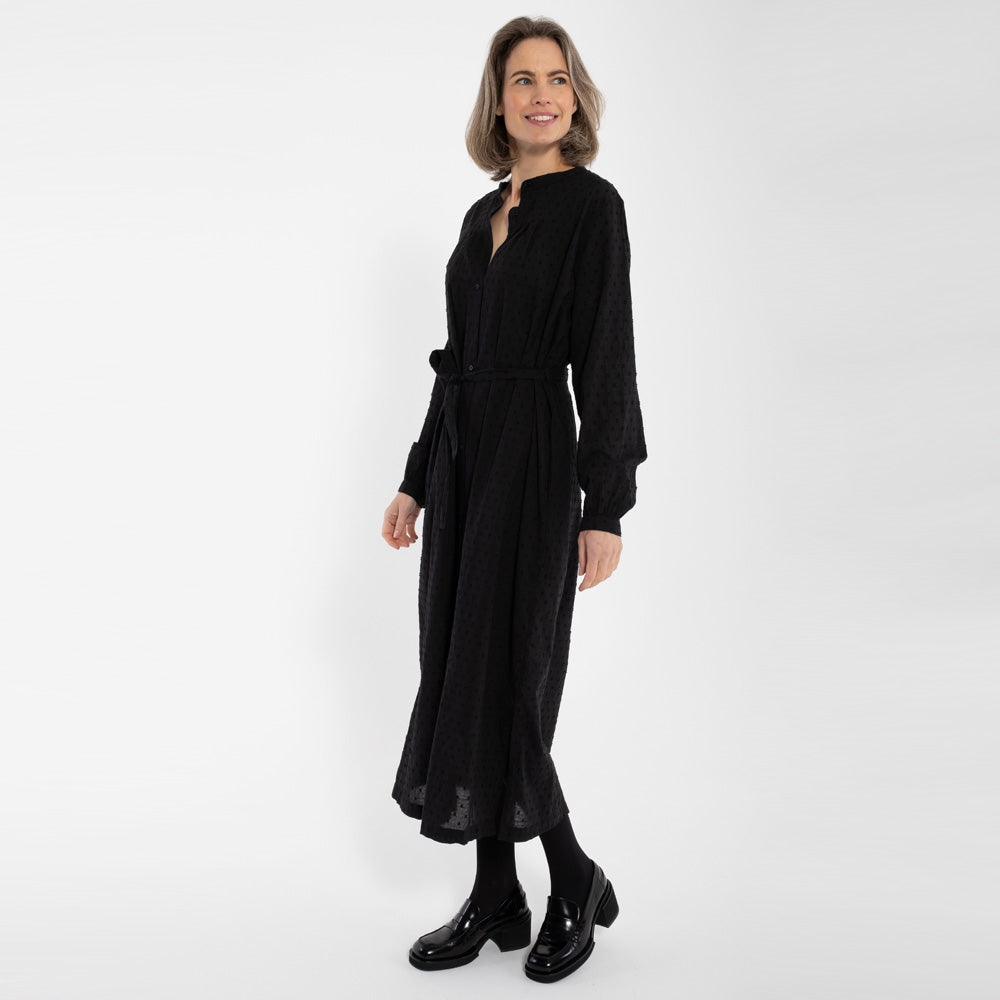 Danefae Ladys Kleid Cake Cotton Dot Dress Black