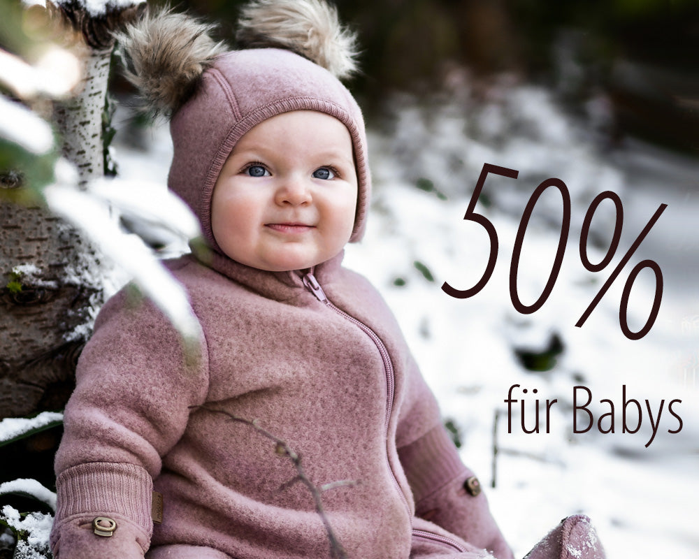 Alles für Babys jetzt zum halben Preis!