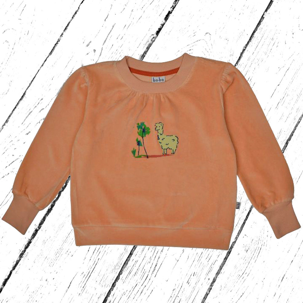Baba Kidswear Beatrice Sweater Velvet Peach