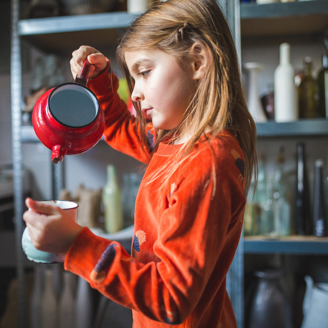 Baba Kidswear Kleid Clarisse Dress Ostrich Velour