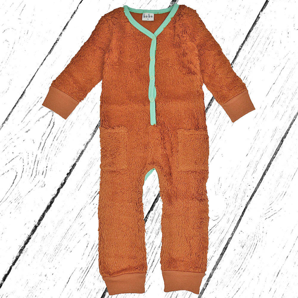 Baba Kidswear Overall Bodysuit Pluche Brown