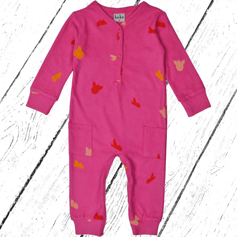 Baba Kidswear Overall Bodysuit Terry Butterflies