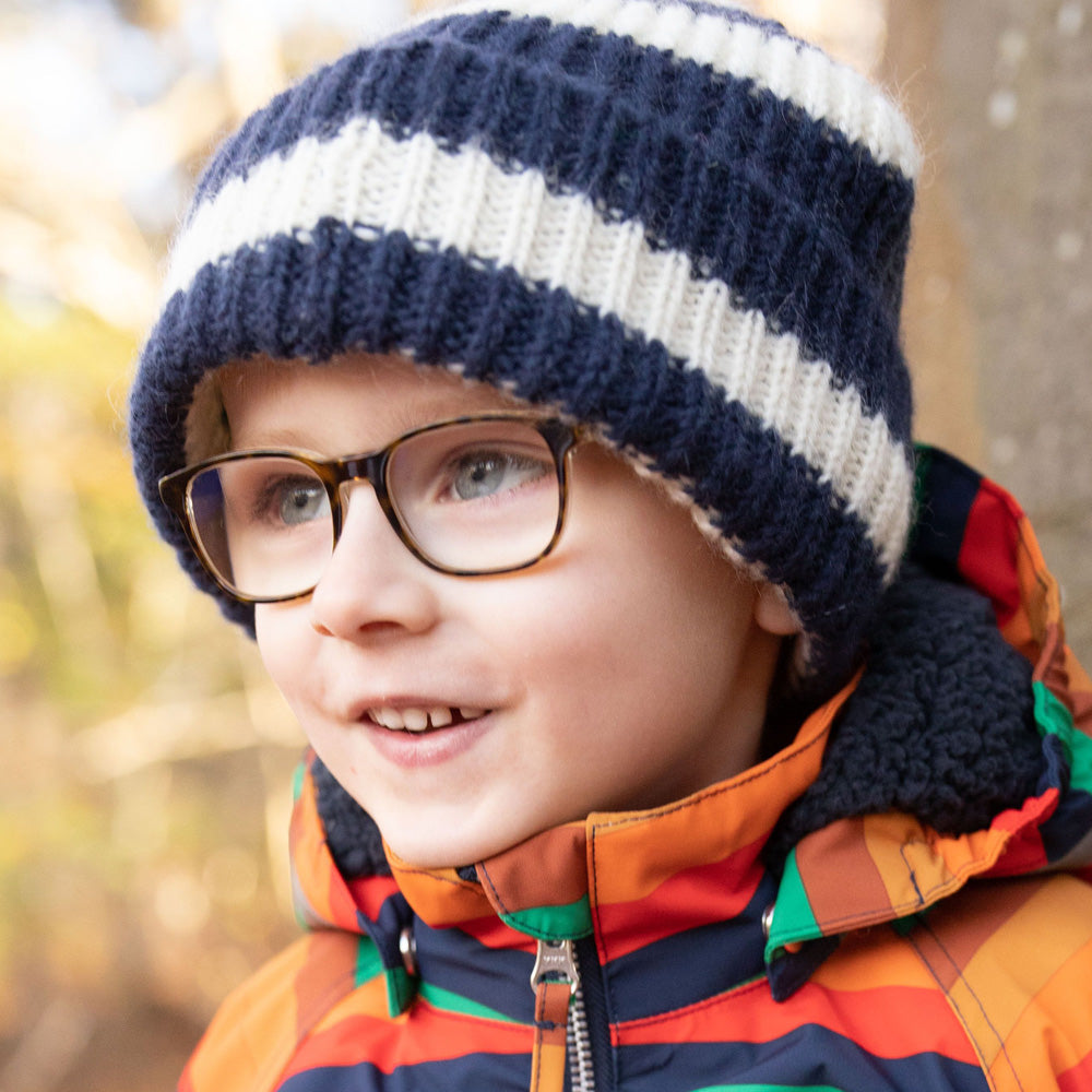 Danefae Strickmütze Softy Fuzzy Beanie Navy