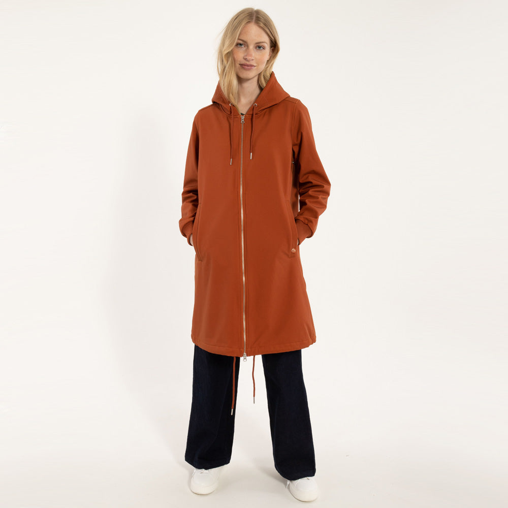 Danefae Ladys Outdoormantel Softshell Danekarla Rust