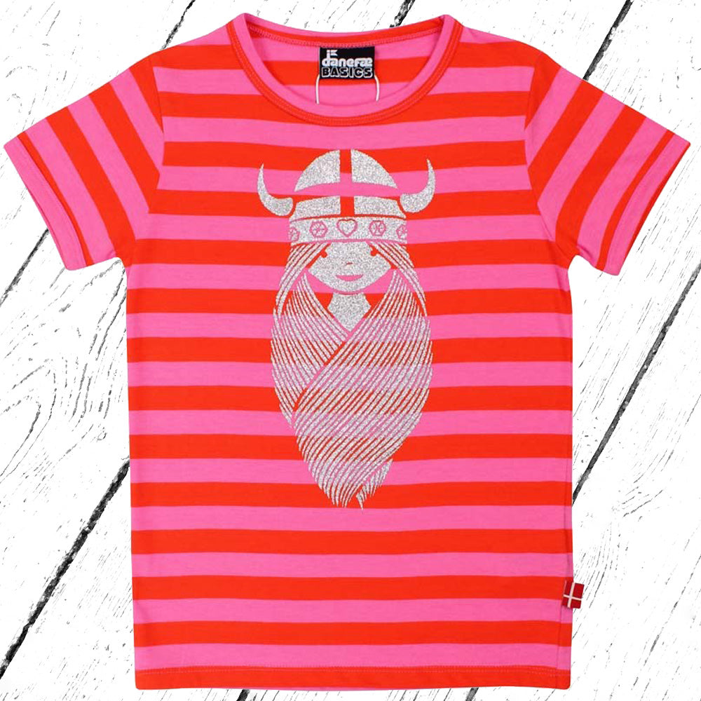 Danefae T-Shirt Bright Red Super Pink FREJA