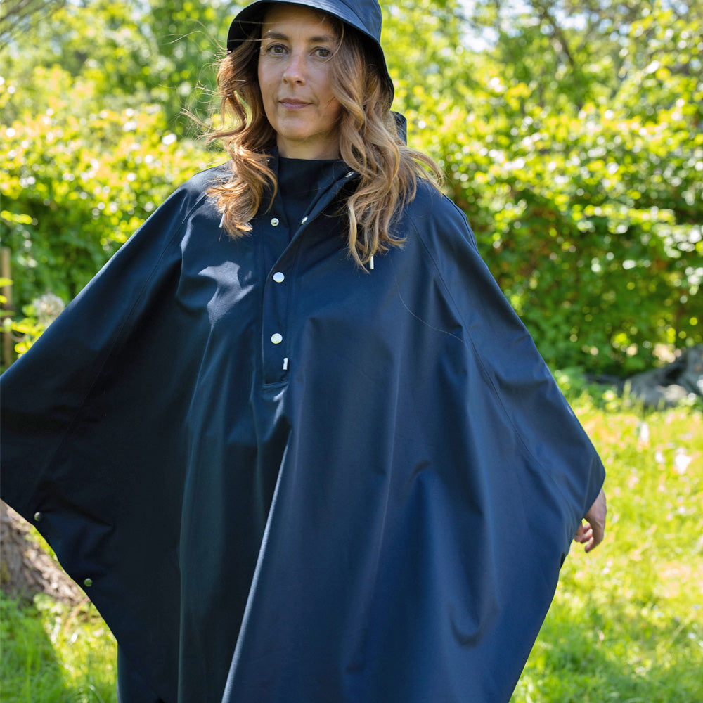 Danefae Regenponcho Danerain Poncho Dark Navy