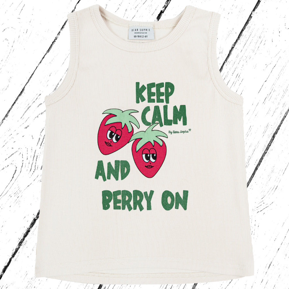 Dear Sophie Rib Tank Top STRAWBERRY