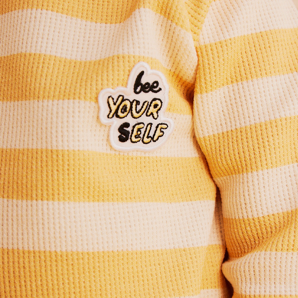 Dear Sophie Shirt WAFFLE Longsleeve BEE Stripes