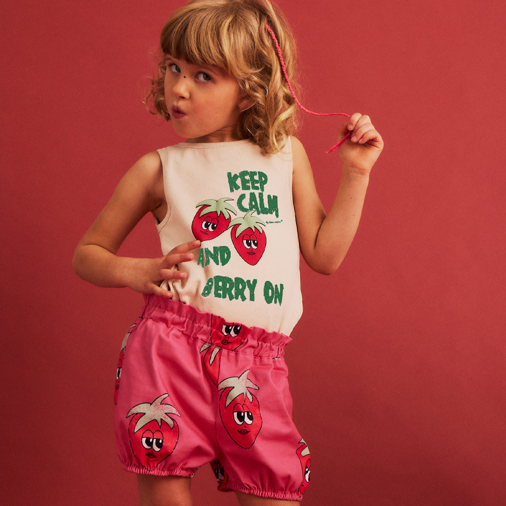 Dear Sophie Rib Tank Top STRAWBERRY