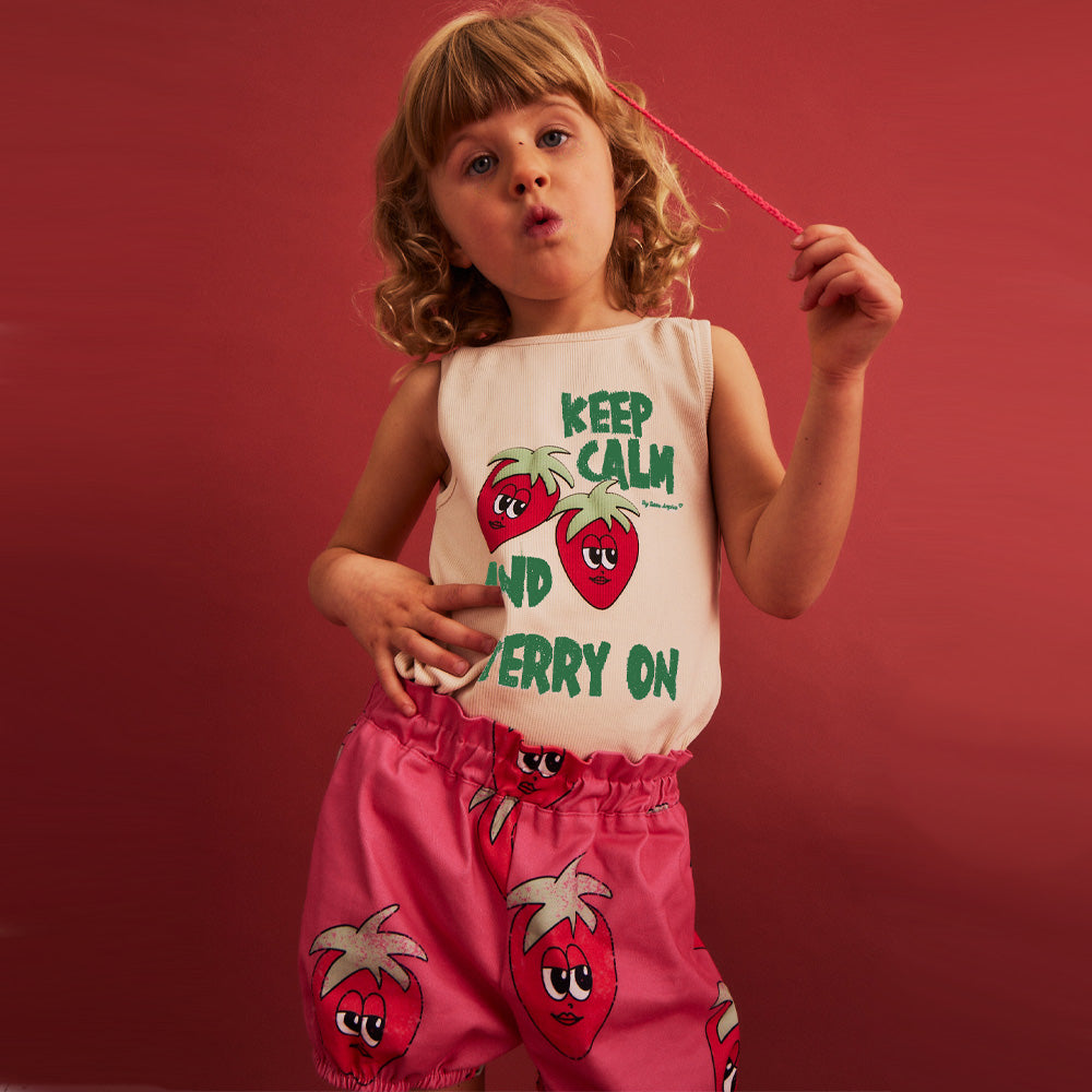 Dear Sophie Rib Tank Top STRAWBERRY