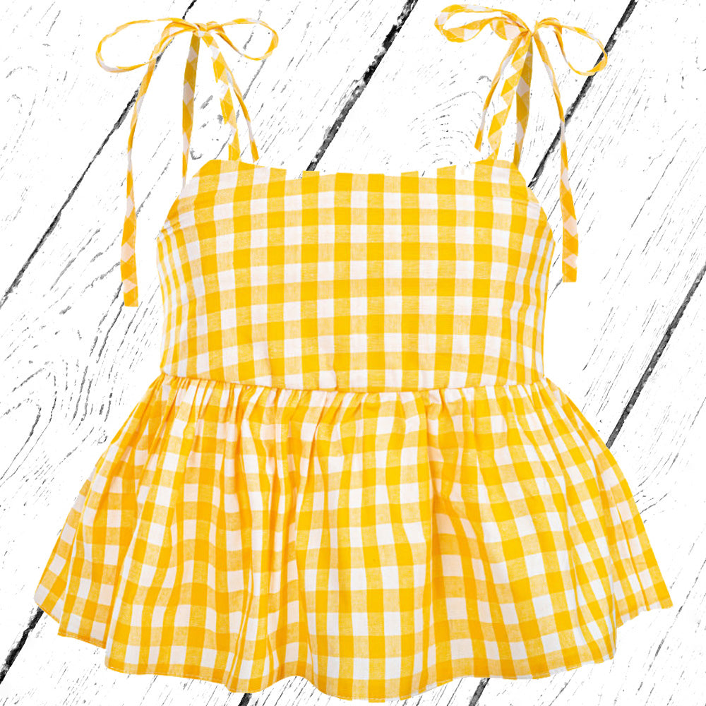 Dear Sophie CHECKER Yellow Top