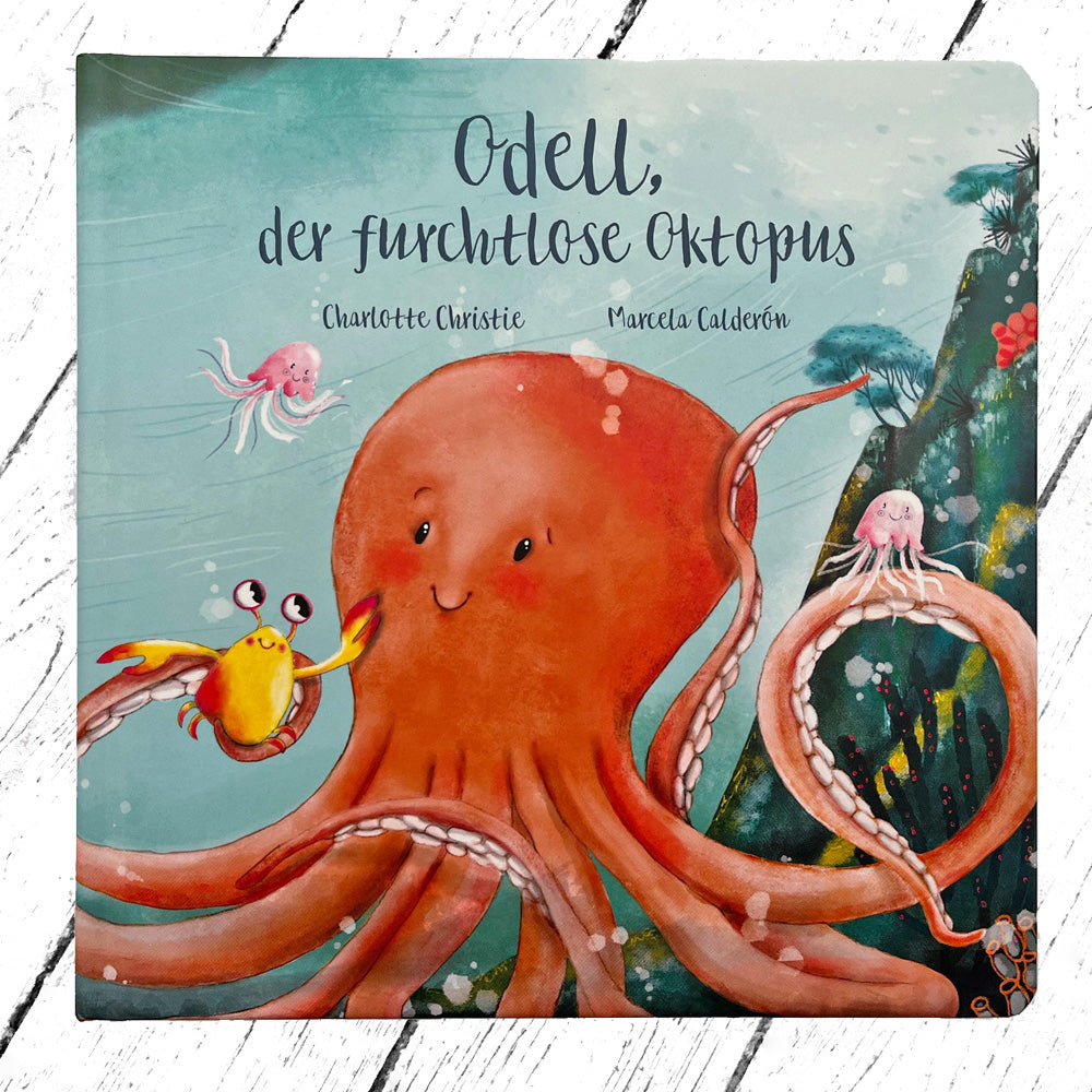 Jellycat Kinderbuch deutschsprachig! - Odell Der Furchtlose Oktopus