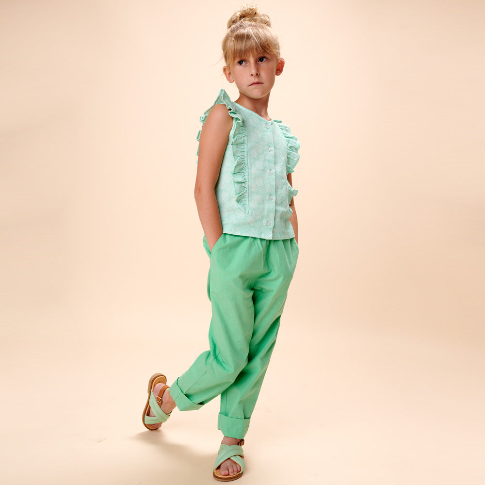 Lily Balou Hose Staf Trousers Jade Cream