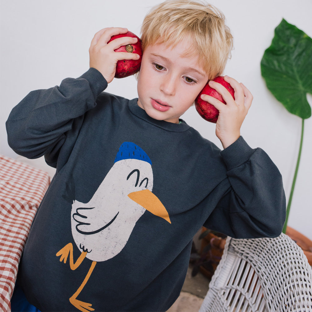 Lötiekids Seagull Sweatshirt Anthracite