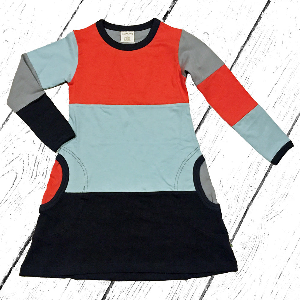 Maxomorra Kleid Dress LS Block