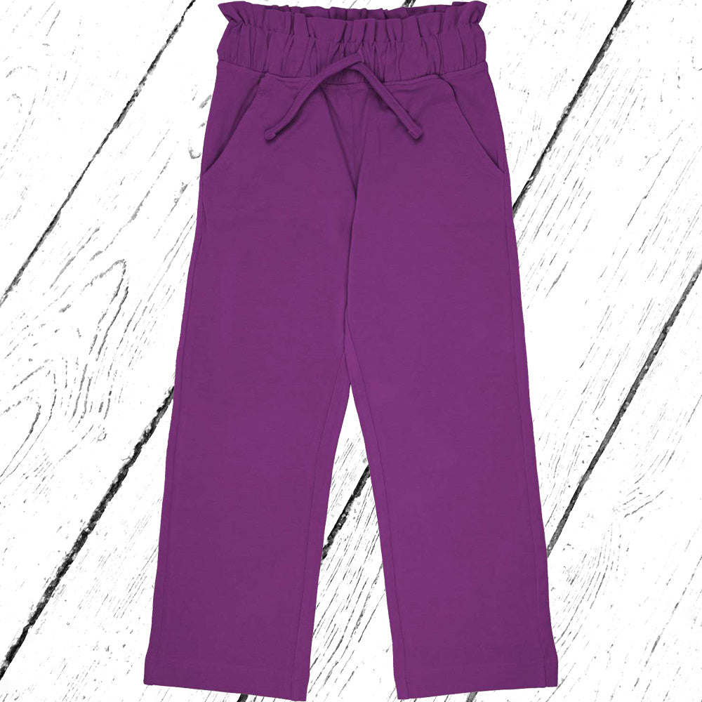 Maxomorra Hose Pants Paper Bag Sweat Solid VIOLET