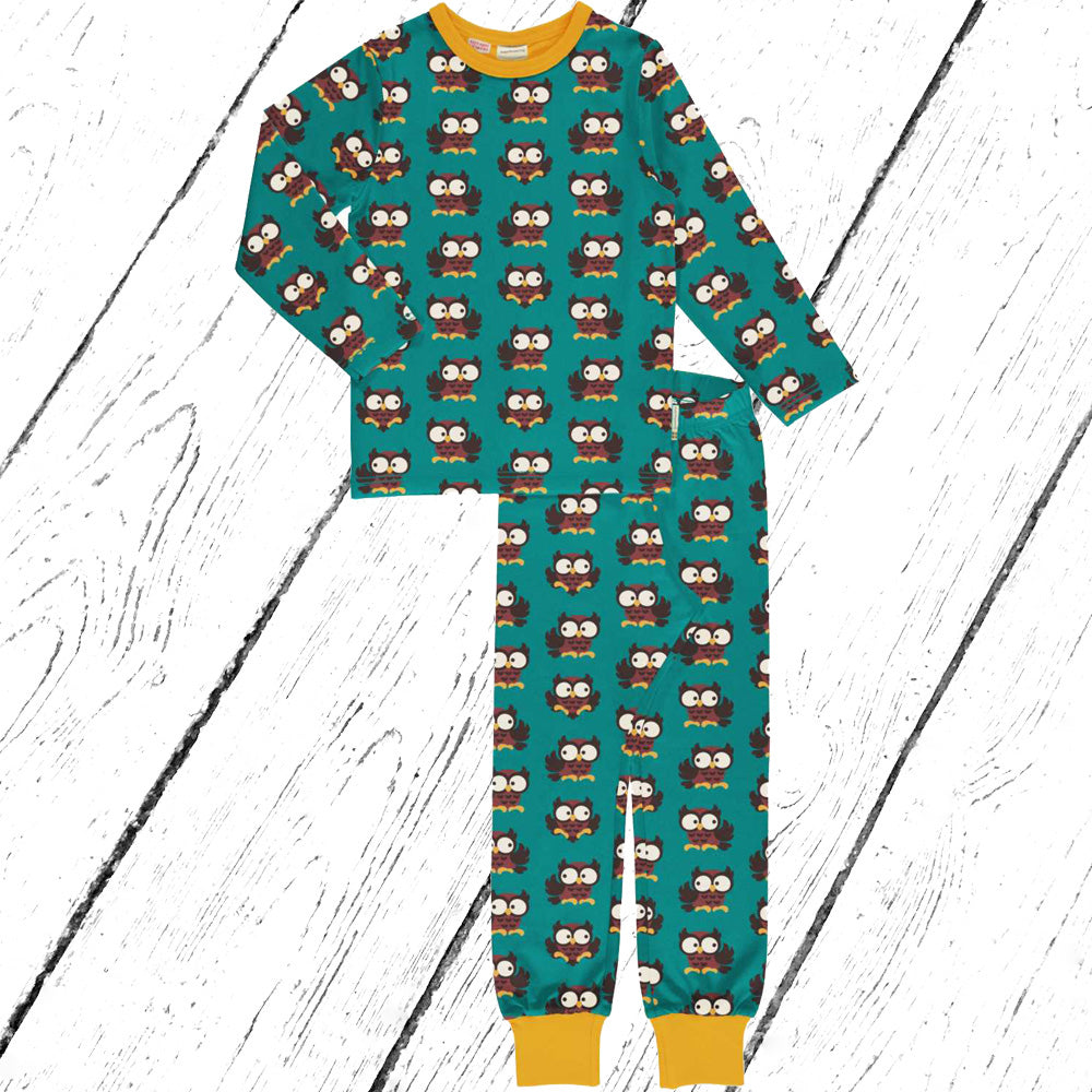 Maxomorra Schlafanzug Pyjama Set OWL