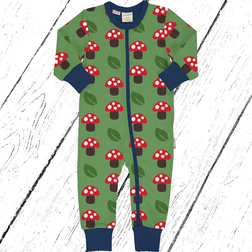 Maxomorra Overall Rompersuit MUSHROOM