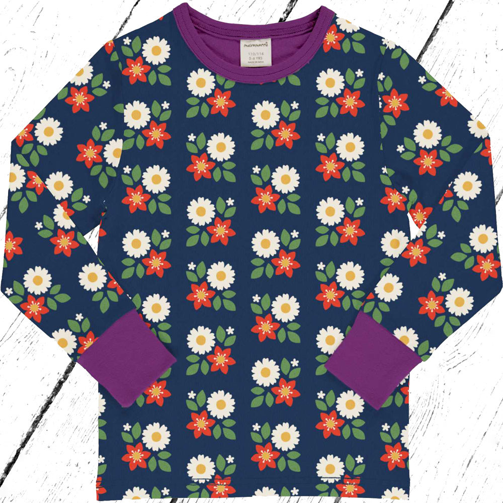 Maxomorra Shirt FLOWERS