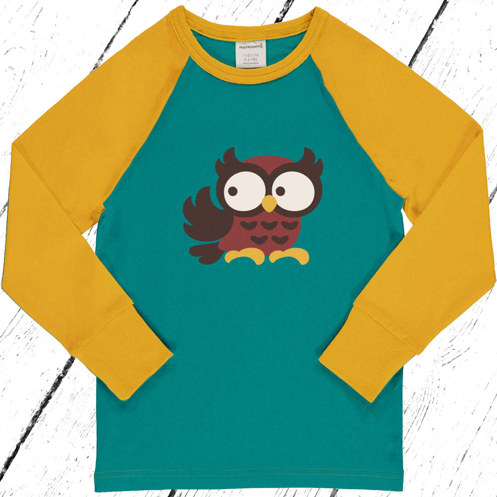 Maxomorra Shirt Raglan OWL