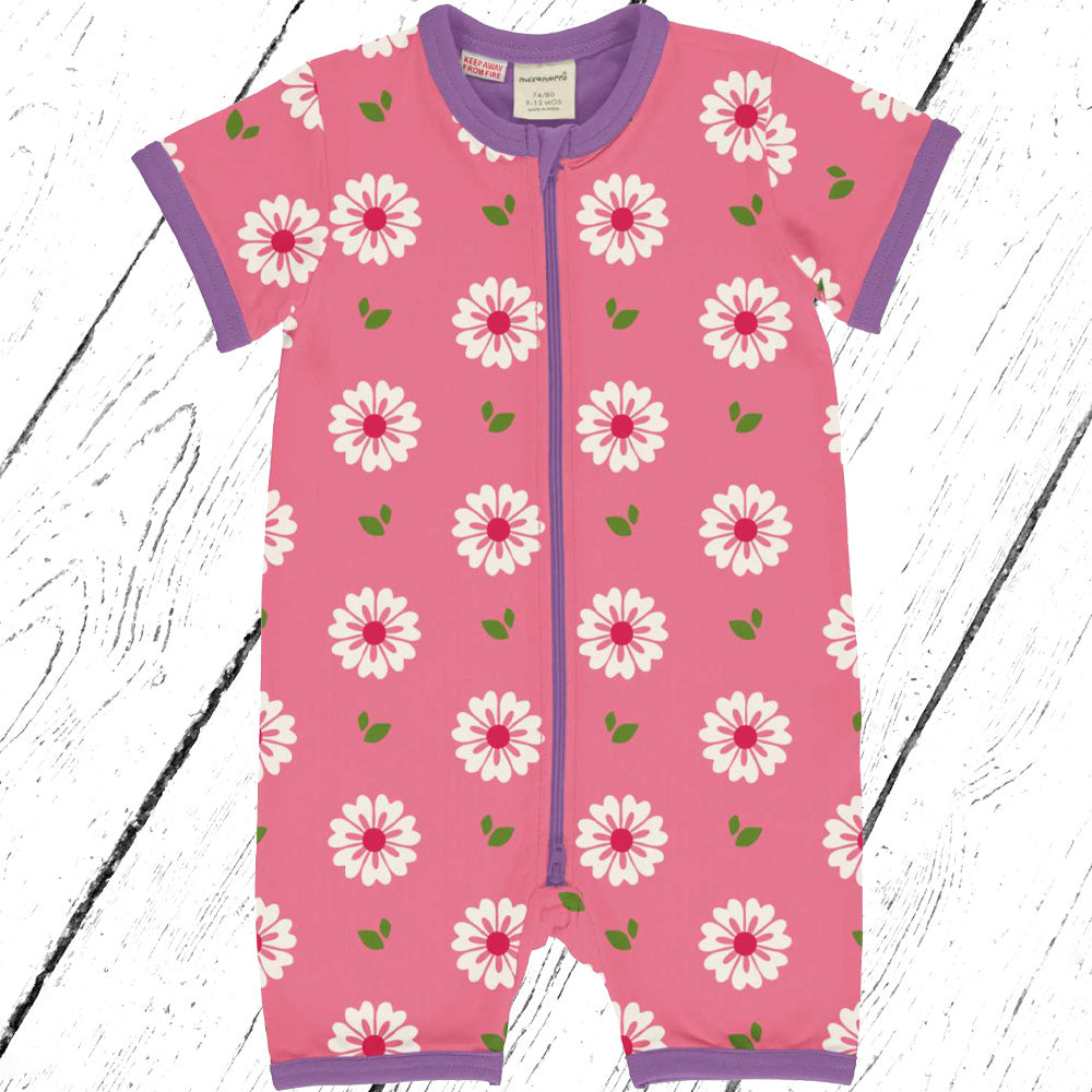 Maxomorra Sommer Overall Rompersuit FLOWERS