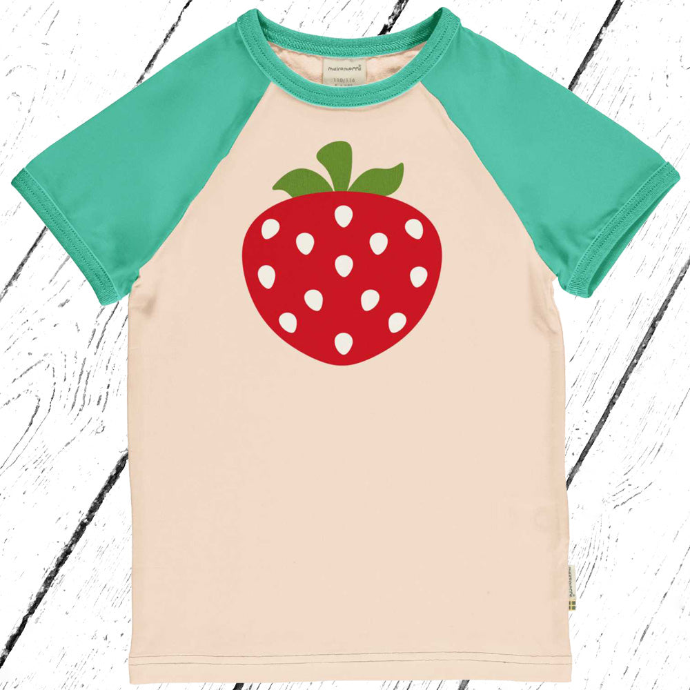 Maxomorra T-Shirt Raglan STRAWBERRY