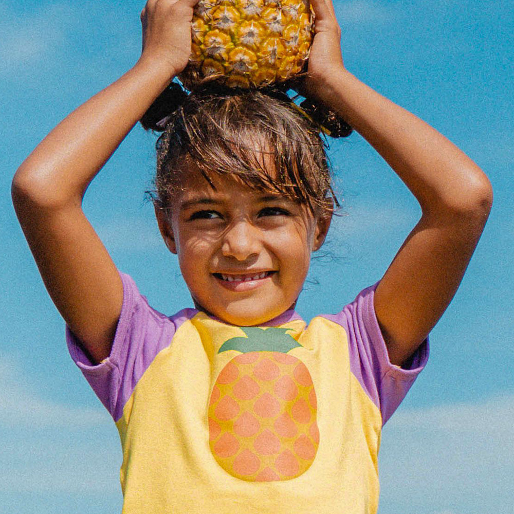 Maxomorra T-Shirt Raglan PINEAPPLE