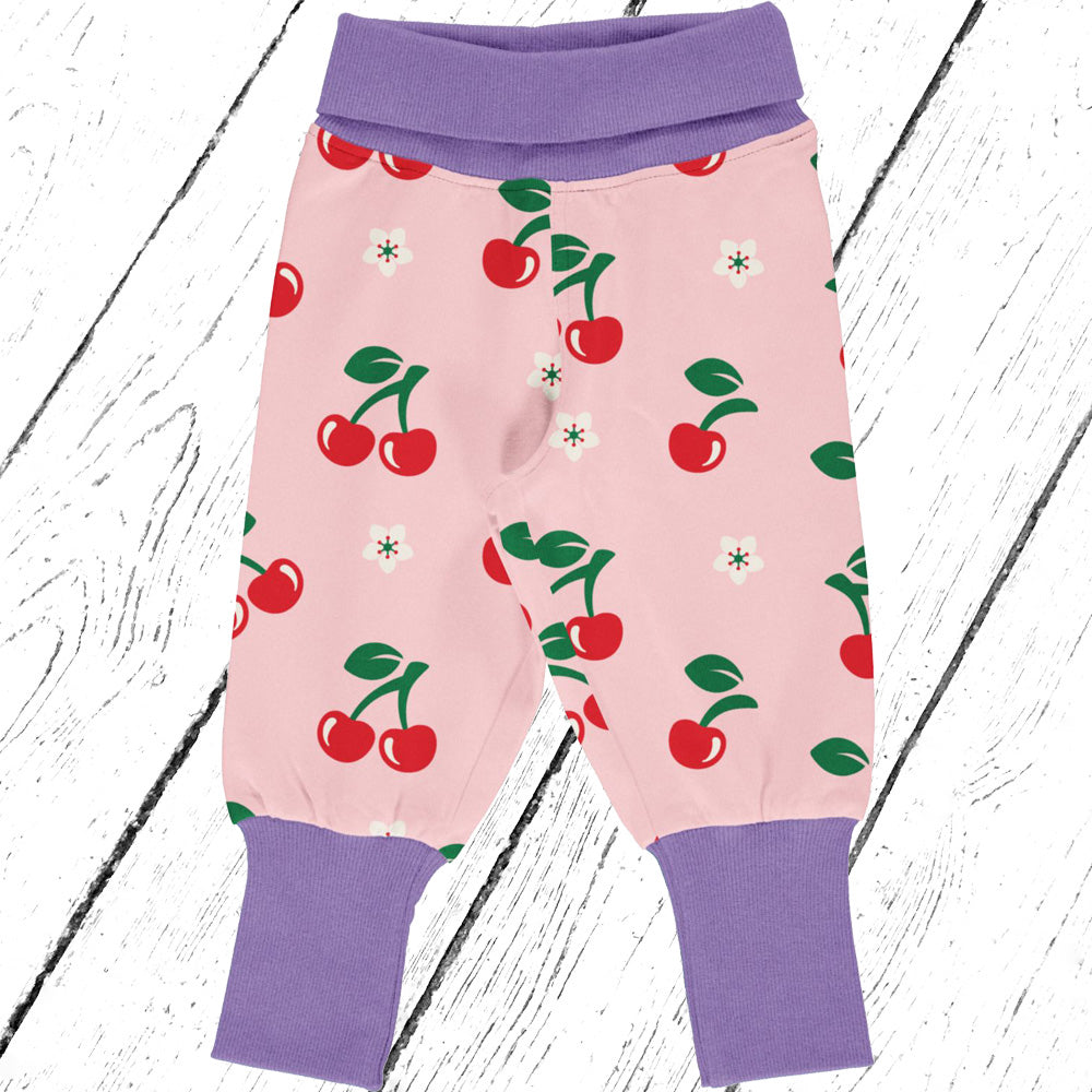 Maxomorra Hose Pants Rib CHERRY