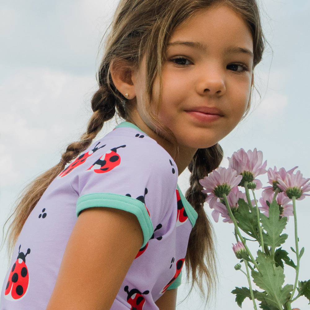 Maxomorra Kleid Dress Circle LADYBUG