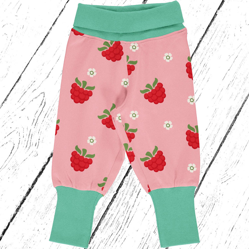 Maxomorra Hose Pants Rib RASPBERRY