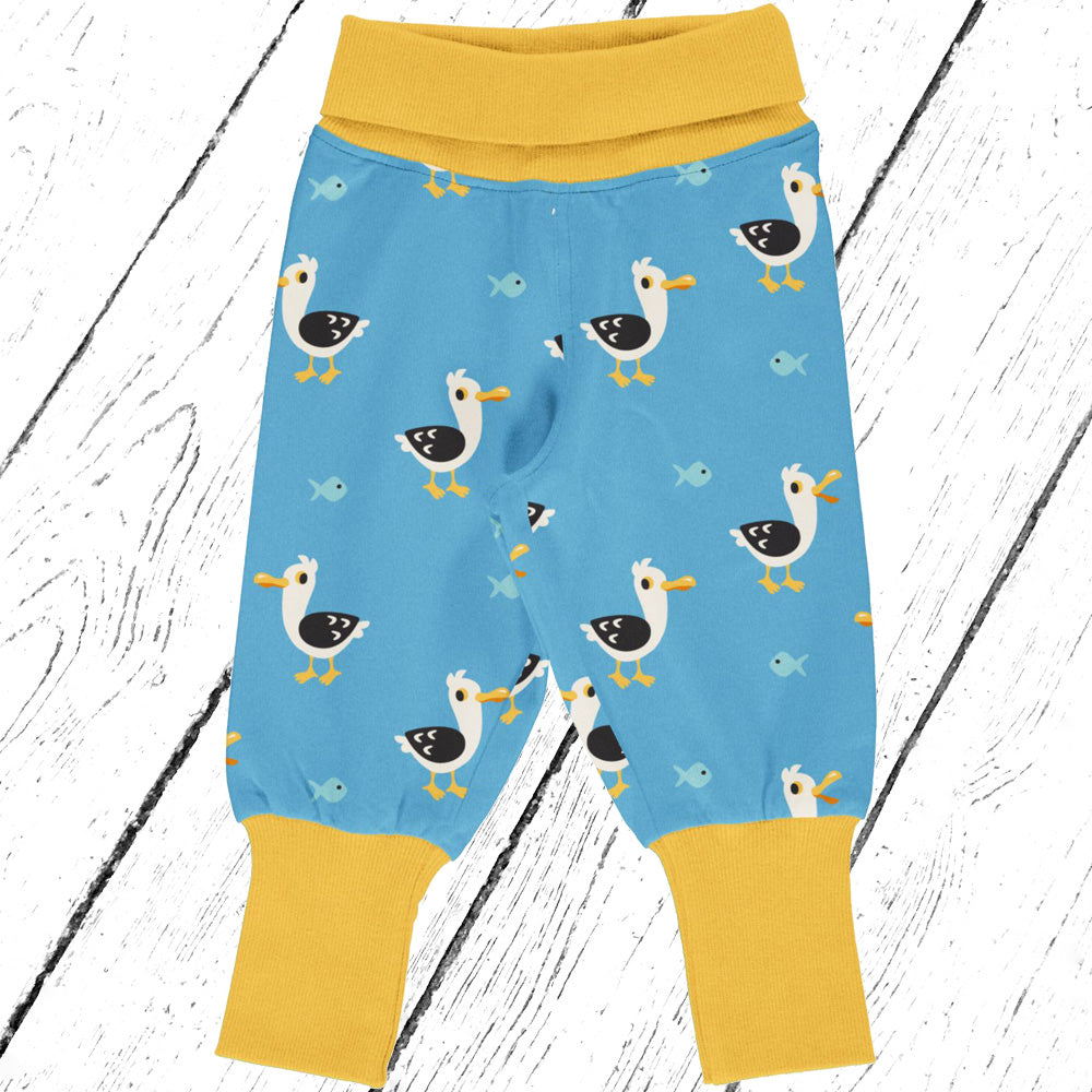 Maxomorra Hose Pants Rib SEAGULL