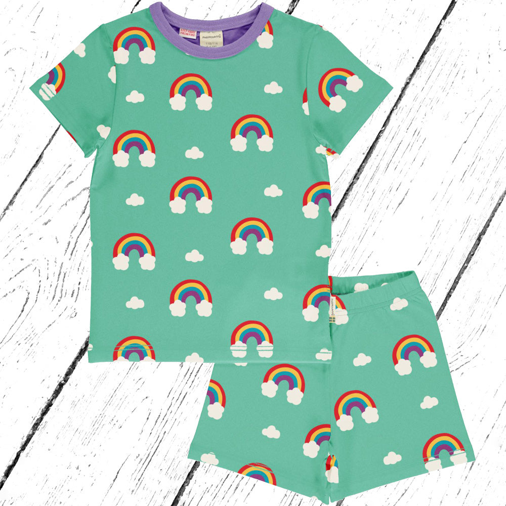 Maxomorra Schlafanzug Pyjama Set RAINBOW